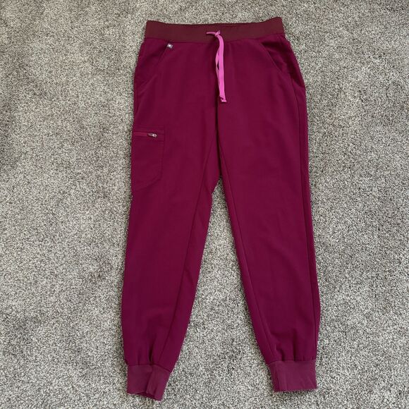 FIGS Zamora 2.0 Jogger Scrub Pants Dark Magenta W18SW2005 PO 2191 Size Small - Picture 1 of 11